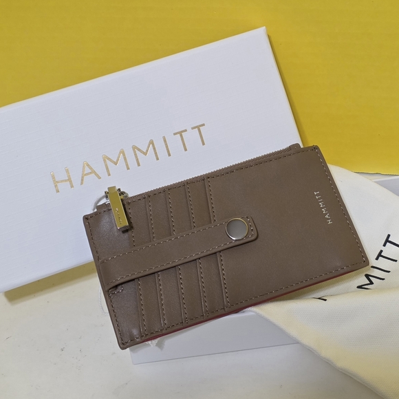 HAMMITT Brown Leather Card Holder - Picture 5 of 7